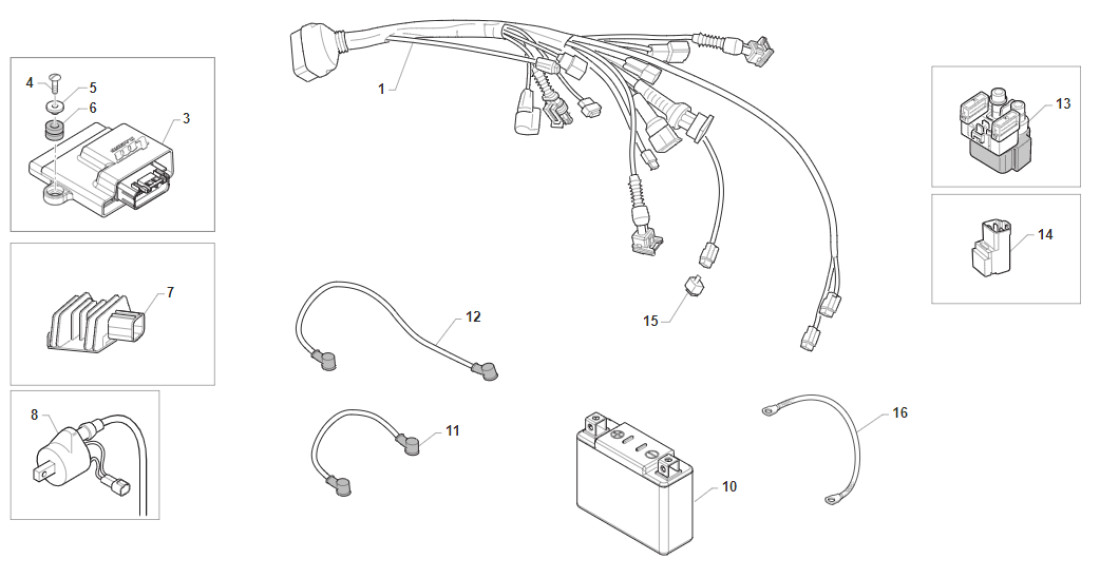 FAISCEAU POUR DEMARREUR