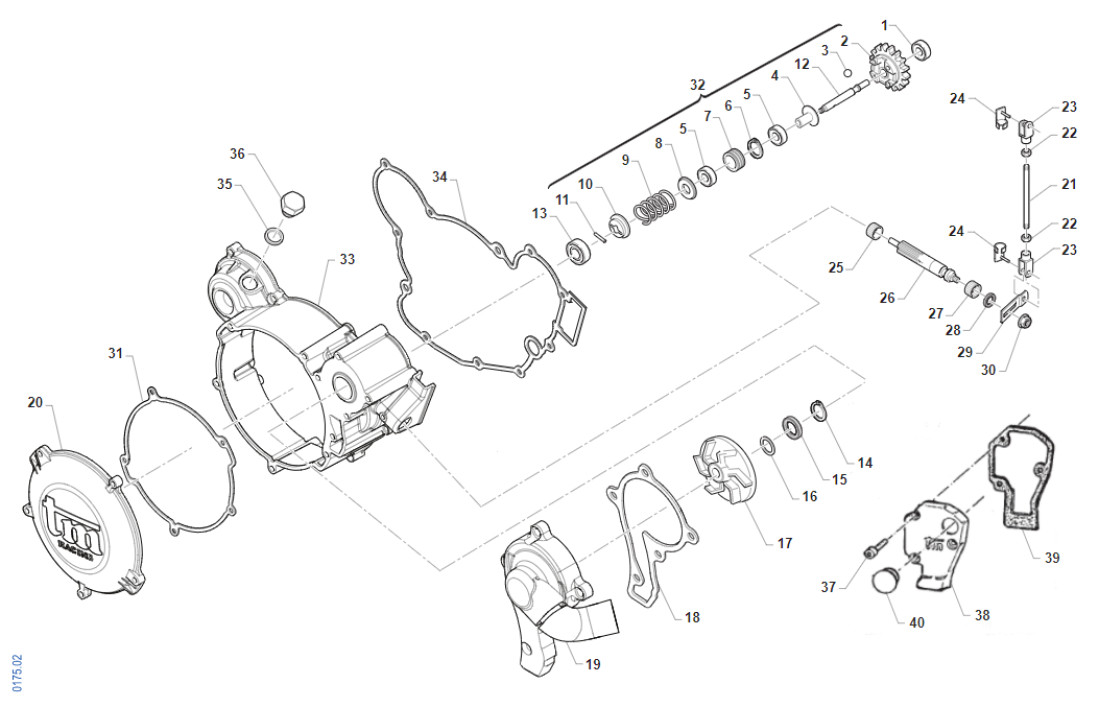 CARTER EMB. COMMANDE VALVES
