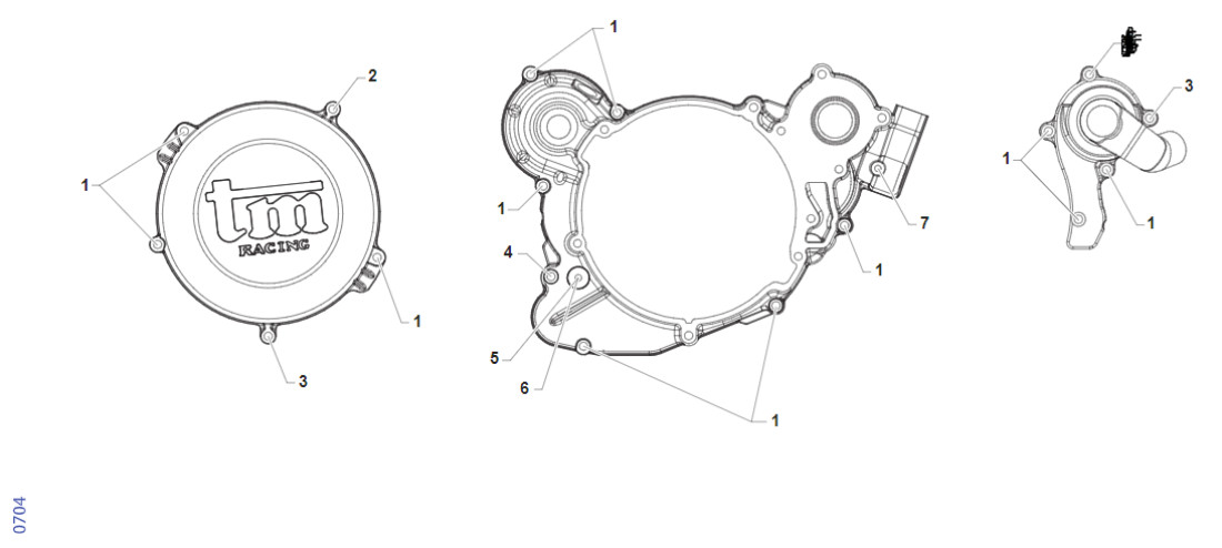 VIS COUVERCLE MOTEUR