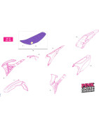 PLASTIQUES 4T ENDURO PINK