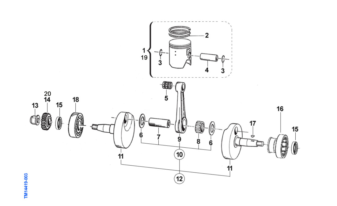 VILEBREQUIN ET PISTON