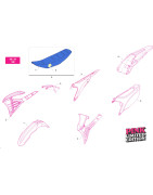 PLASTIQUES 4T SUPERMOTO PINK