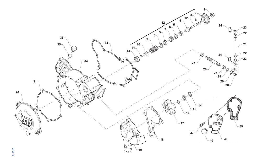 CARTER EMB. POMPE EAU